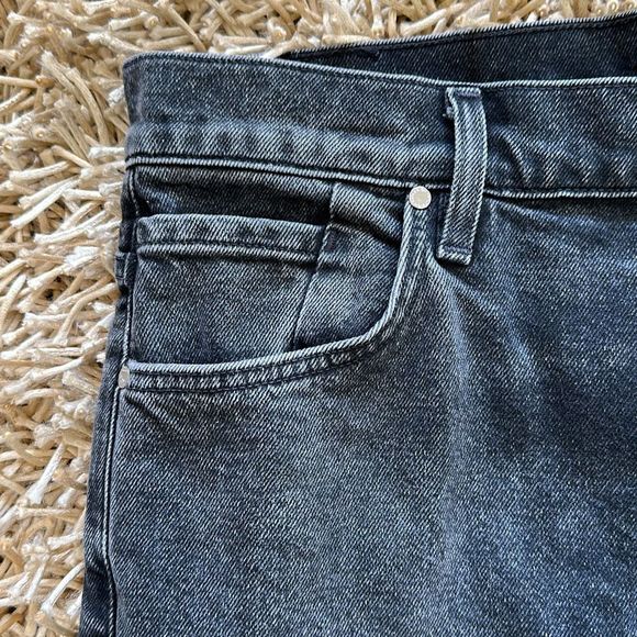 Goldsign High Rise Straight Leg Jeans Size 32 Black - Picture 9 of 12